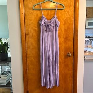 Francesca’s lavender jumpsuit. Size xs. New with tags